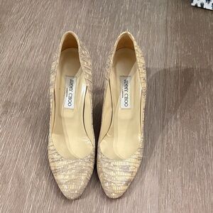 Jimmy Choo Textured snake skin Heels - size 40